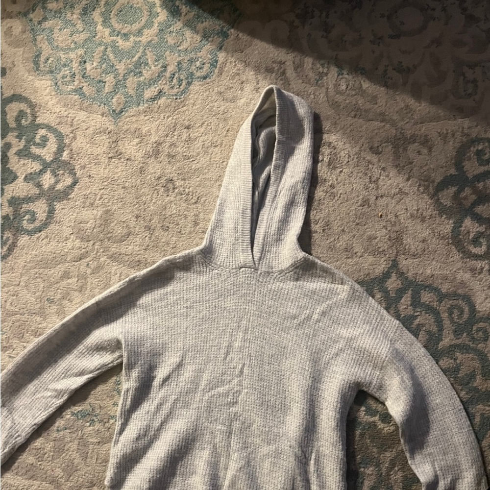 Old Navy Gray Pullover Hoodie with Large Hood